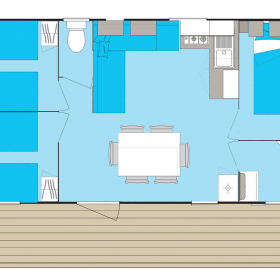 camping-mobil-home-bretagne-3-fleurs-6-personnes-plan